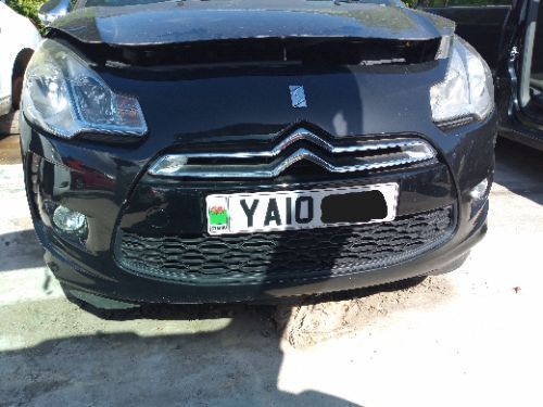 CITROEN DS3 HDI BLACK AND WHITE MK1 FRONT BUMPER EXL BLACK 2010-2011