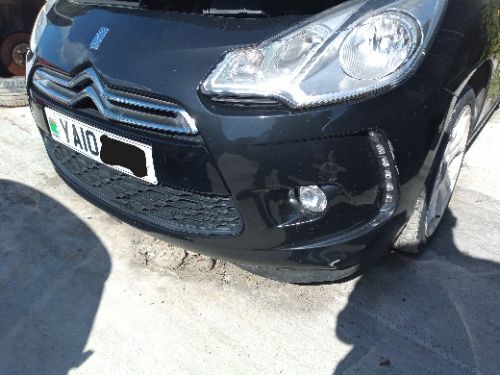 CITROEN DS3 HDI BLACK AND WHITE MK1 FRONT BUMPER EXL BLACK 2010-2011